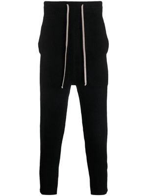 Rick Owens drop-crotch drawstring-waist trousers - Black