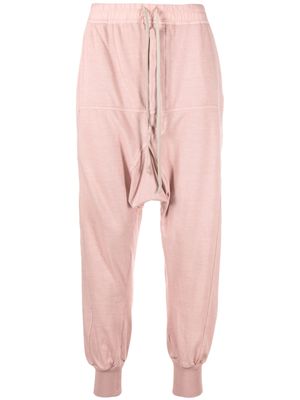 Rick Owens drop-crotch track trousers - Pink