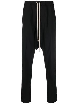 Rick Owens drop crotch wool trousers - Black