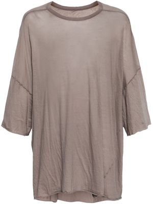 Rick Owens drop-shoulder organic cotton T-shirt - Grey
