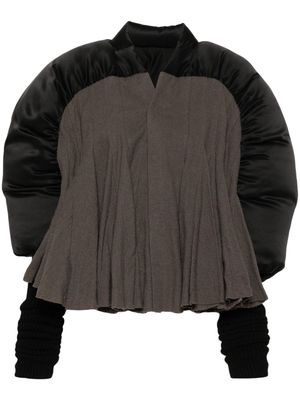 Rick Owens Duvetessa panelled padded jacket - Black