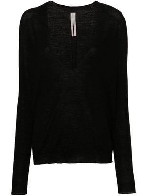 Rick Owens Dylan V-neck jumper - Black