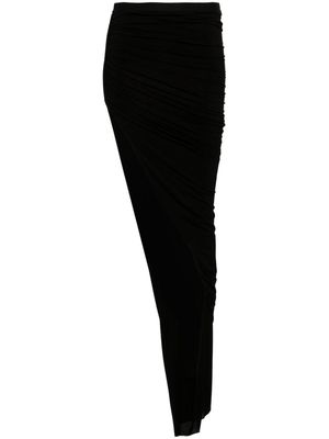 Rick Owens Edfu draped maxi skirt - Black
