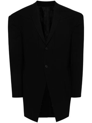 Rick Owens EDFU single-breasted coat - Black