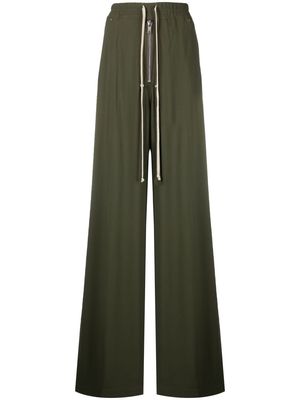 Rick Owens elasticated drawstring-fastening trousers - Green