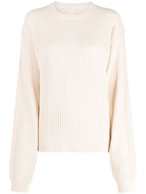 Rick Owens extra long-sleeves knitted jumper - Neutrals