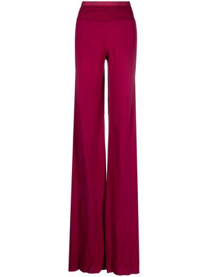 Rick Owens extra-long wide-leg trousers - Purple