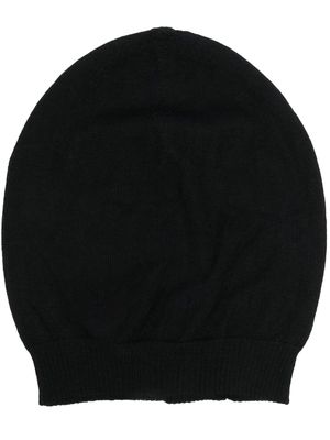 Rick Owens fine-knit cashmere beanie - Black