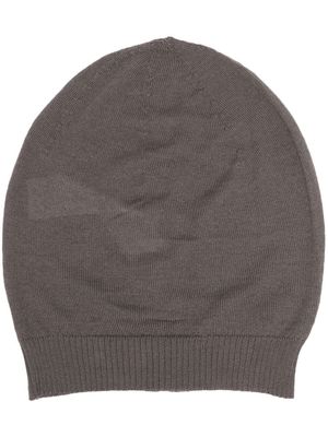 Rick Owens fine-knit cashmere beanie - Grey
