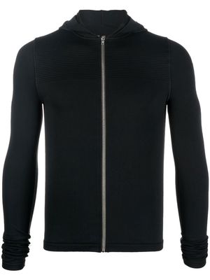 Rick Owens fitted zip-up hoodie - Black