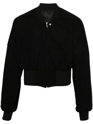 Rick Owens Flight leather cropped jacket - Black