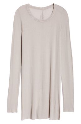 Rick Owens Forever Rib Jersey T-Shirt in Pearl