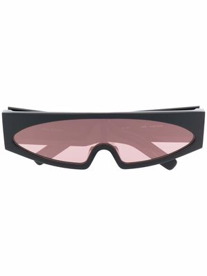 Rick Owens Gene slim D-frame sunglasses - Black