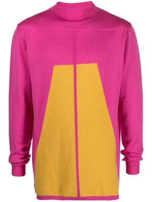 Rick Owens Geo panelled-design sweatshirt - Pink