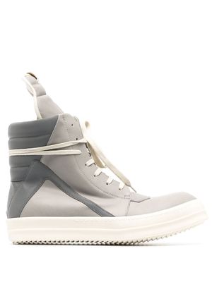 Rick Owens Geobasket high-top sneakers - Silver