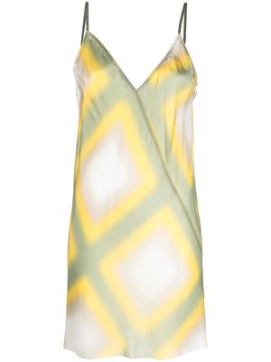 Rick Owens geometric-print sleeveless dress - Green