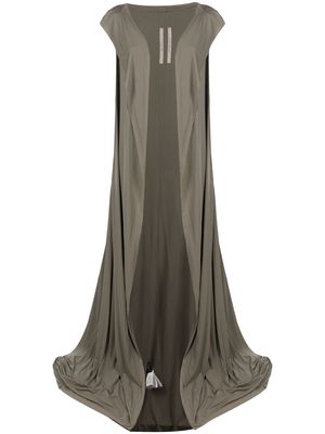 Rick Owens Geth hooded floor-length coat - Neutrals