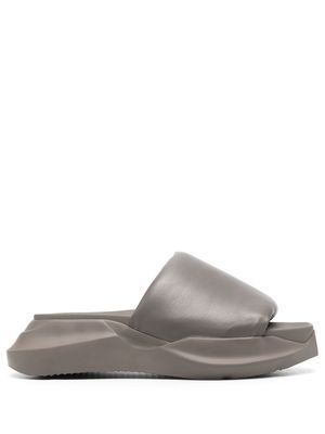 Rick Owens Geth leather platform sandals - Grey