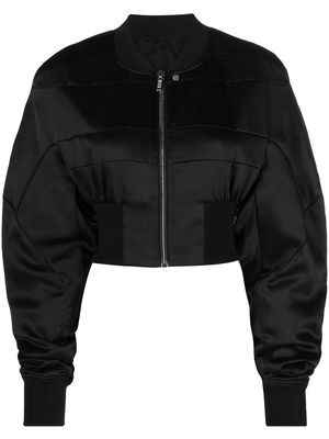 Rick Owens Girders cropped bomber jacket - Black