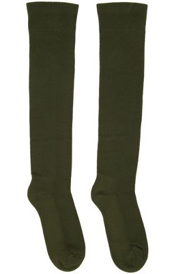 Rick Owens Green Knee-High Socks