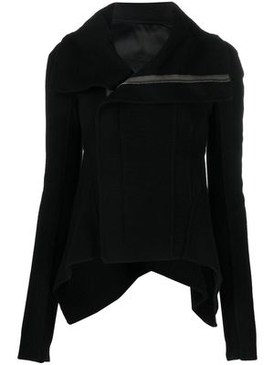 Rick Owens handkerchief zip jacket - Black