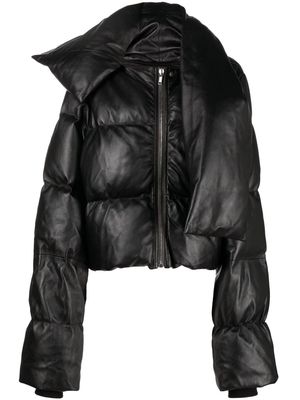 Rick Owens high-neck puffer jacket - Black