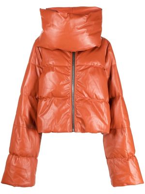 Rick Owens high-neck puffer jacket - Orange