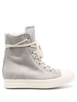 Rick Owens high-top lace-up sneakers - Grey