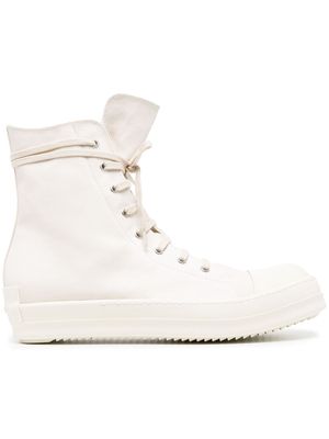Rick Owens high-top lace-up trainers - Neutrals