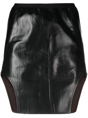 Rick Owens high-waist above-knee skirt - Black