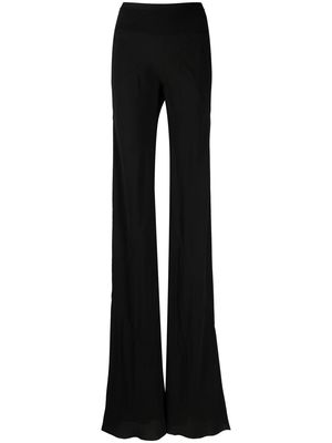 Rick Owens high-waist flared trousers - Black