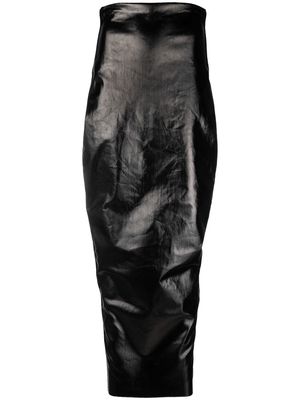Rick Owens high-waisted maxi-skirt - Black