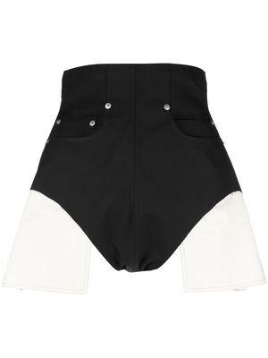 Rick Owens high-waisted mini shorts - Black