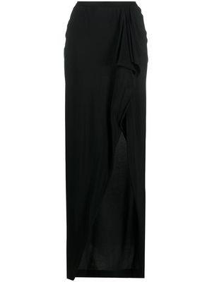 Rick Owens high-waisted wrap skirt - Black