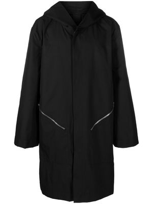 Rick Owens hooded oversized raincoat - Black