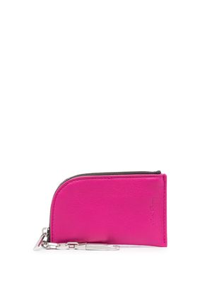 Rick Owens hook-attachment leather wallet - Pink
