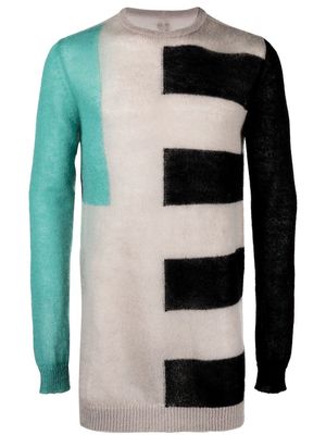 Rick Owens intarsia-knit jumper - Grey