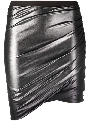 Rick Owens Jade metallic-effect miniskirt - Silver