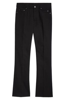 Rick Owens Jim Slim Fit Bootcut Pants in Black