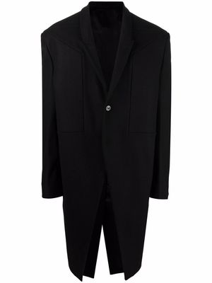 Rick Owens Jumbo Tatlin peak-lapels single-breasted coat - Black