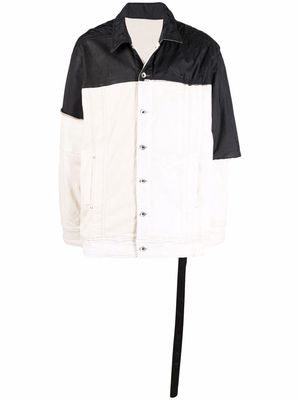 Rick Owens Jumbo two-tone shirt jacket - Neutrals