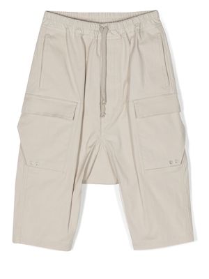 Rick Owens Kids Cargo Pods drop-crotch trousers - Neutrals