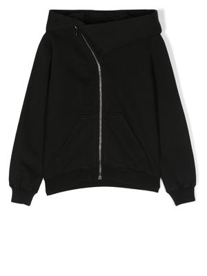 Rick Owens Kids organic-cotton zip-up hoodie - Black