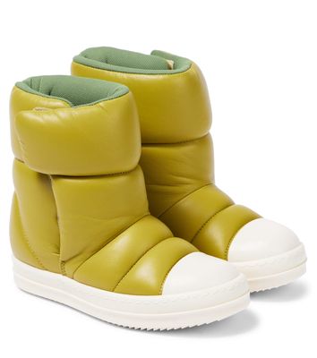 Rick Owens Kids Puffer leather ankle boots