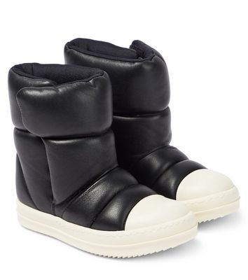 Rick Owens Kids Puffer leather boots