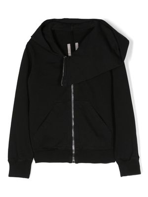 Rick Owens Kids spread-collar zipped-up jacket - Black