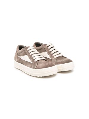 Rick Owens Kids suede lace-up trainers - Grey