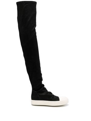 Rick Owens knee-length leather boots - Black