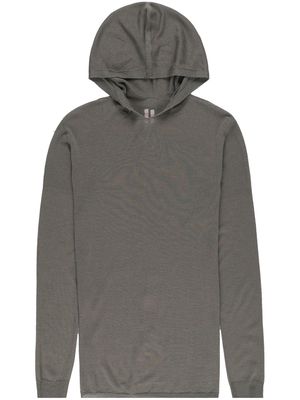 Rick Owens knitted hooded sweatshirt - Grey