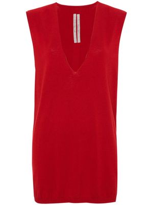 Rick Owens knitted tank top - Red